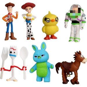 Action Figures Toys Set, 1.5-2.3 inches Tall Action Figures with Woody, Buzz